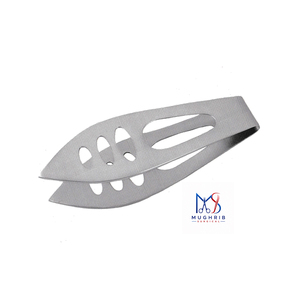 Pinzas de manicura de acero inoxidable con agarre extra ancho y punta inclinada, herramienta de belleza duradera para uso doméstico - Product Image 6