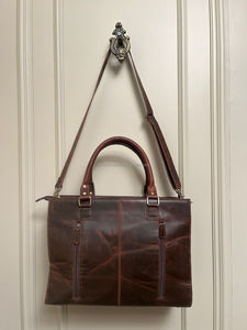 Sac fourre-tout en cuir véritable d'inspiration bohème pour femmes sac à main en cuir de vachette fabriqué à la main Western Tooled & Buck Stitch - Product Image 4