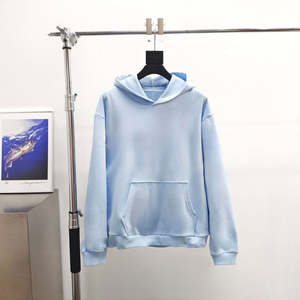 Ventes en gros de sweats à capuche en molleton français de haute qualité 100% coton, coupe classique, logo personnalisé, impression en relief, sweats à capuche streetwear pour hommes - Product Image 2