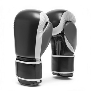 6oz Professional Boxing <b>Gloves</b> PU Leather Training MMA <b>Gloves</b> Hook and Loop Wrist Waterproof Sparring <b>Gloves</b> Custom Logo - Product Image 6