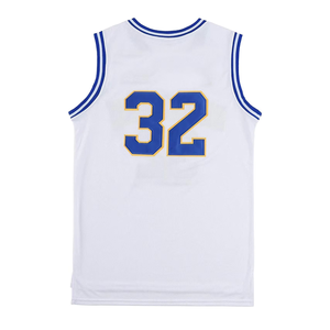 Maillot de basket sans manches unisexe rétro en tissu antibactérien avec impression de logo personnalisée sur le devant, service OEM - Product Image 5