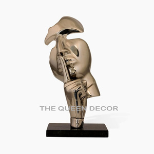 Escultura de Mármol y Aluminio Dorado con Forma Increíble para Decoración de Oficina, Escritorio, Biblioteca, Hogar, Regalo - Product Image 1
