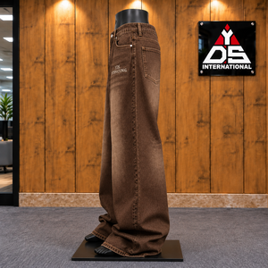Pantalones Anchos y Holgados para Hombre, Cintura Alta, Corte Holgado, Talla Grande, Lavado Enzimático, Estilo Casual Moderno - Product Image 3