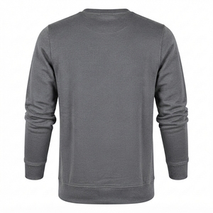 Sudadera de Cuello Redondo para Hombre de Alta Calidad, Lisa, de Algodón y Felpa, con Logotipo Personalizado, Ropa Deportiva al por Mayor, OEM - Product Image 2