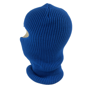 Wholesale <b>Navy</b> Blue Customized Promotional Breathable Waterproof Unisex Acrylic Embroidery Knitted <b>Beanie</b> Balaclava - Product Image 2