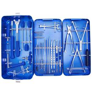 Juego de Instrumentos Manuales de Acero Inoxidable para Tornillos Pediculares Espinales, Reutilizable, Certificado CE, Kit de Herramientas de Cirugía Ortopédica para Veterinaria - Product Image 1