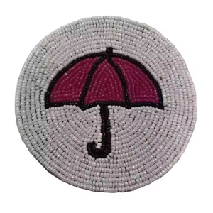 Premium Craftsmanship Crystal Beaded Cocktail Coasters <b>Scratch</b> Resistant for Dining Table Novelty Decorative Novelty for Dining - Product Image 1