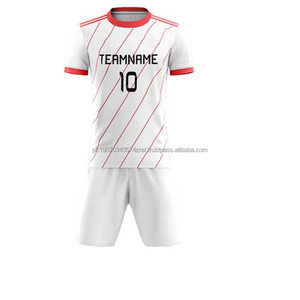Maillot et short de football d'été personnalisés, respirants, légers, antibactériens, à séchage rapide, uniforme complet pour l'entraînement des équipes sportives - Product Image 4