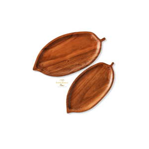 Plateau de service traditionnel en bois massif fait main du Vietnam, écologique, pour la maison et les cadeaux - Product Image 3