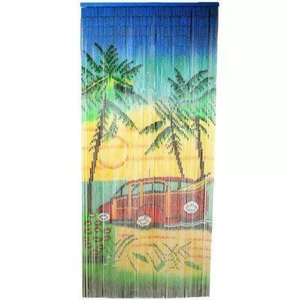 Eco-Friendly Palm Tree Bamboo Beaded Curtain Bohemian Design Blackout Light Control Handmade Vietnamese Craft Wall Hanging for - Product Image 4