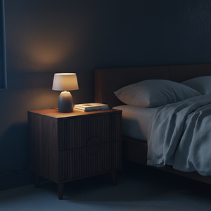 Table basse moderne et durable avec 2 tiroirs, en bois d'hévéa, MDF, placage de chêne, poignée en bois, mobilier de maison - Product Image 6