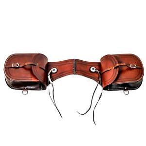 Bolsa de Cuero para Sillín de Caballo Estilo Western, Uso en Motocicleta, 100% Cuero de Búfalo, Hecha a Mano, Tallada a Mano, Color y Logotipo Personalizados - Product Image 4