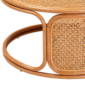 Mesa de centro de ratán miel Bohemia Diseño único elegante para su hogar - Product Image 3