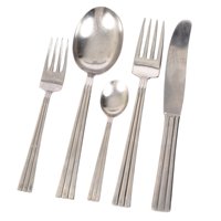 Services de couverts modernes en acier inoxydable poli miroir avec couteau, fourchette et cuillère pour la restauration à domicile et l'approvisionnement des hôtels et restaurants