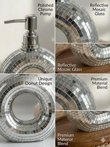 Distributeur de savon décoratif en cristal, flacon pompe, idéal pour la salle de bain, le comptoir de vanité, les occasions spéciales et les cadeaux. - Product Image 6