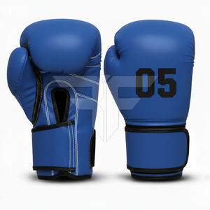 Guantes de Boxeo de Cuero de Primera Calidad con Absorción de Humedad y Cierre de Velcro para Entrenamiento de Boxeo - Product Image 4