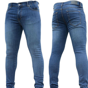 Pantalon en jean pour homme sur mesure, coupe classique, denim de haute qualité, décontracté, effet vintage, extensible, grandes tailles - Product Image 5