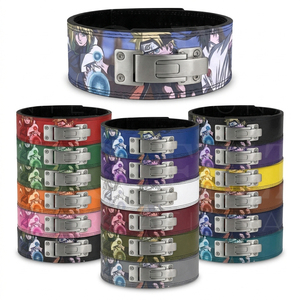 All Over Printed Custom Own Design Genuine Leather Lever Weightlifting <b>Belt</b> Training Back Support Bodybuilding Strength <b>Belt</b> - Product Image 1