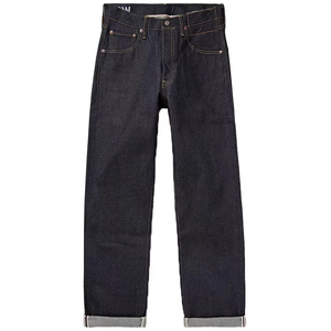 Jeans de mezclilla japonesa selvedge rectos personalizados 2026, nuevos, rojos, con borde autoadhesivo, 100% algodón, denim crudo, cintura media, teñido en prenda, para hombre, invierno - Product Image 6