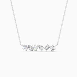 จี้เพชรทรงหลากหลายน้ำหนัก 1.73 กะรัต คุณภาพเยี่ยม ผลิตในห้องปฏิบัติการ ตัวเรือนทอง 9K สีเหลือง ขาว และโรสโกลด์ - Product Image 2