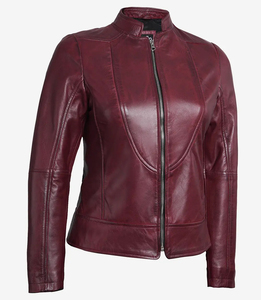 Chaqueta de Motocicleta de Cuero Genuino para Mujer AL BARAKA WEAR, Diseño Personalizado, Transpirable, Invierno, Fabricante OEM con Etiqueta Personalizada - Product Image 1
