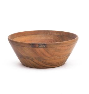 Bol en bois fait main pour servir des salades, des fruits, vaisselle décorative, écologique, en bois naturel - Product Image 3