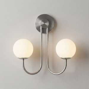 Minimalist Brass Wall Sconce Round Globe Light Indoor Modern Home Decor Living Room Fixture Warm Glow Lighting - Product Image 2