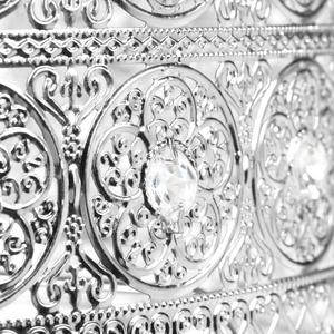 Lampe de sol décorative en cristal avec cadre chromé pour une ambiance luxueuse dans le salon - Product Image 3