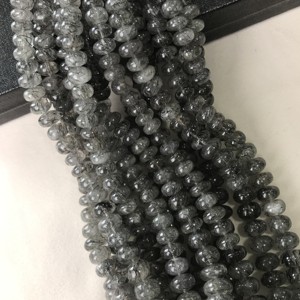 Cuentas Redondas Lisas de Rutilo Negro 100% Naturales, Certificadas por IGI, Grado AAA, de 6mm-14mm, Piedra de Fuego Negra, Gemas Vivaaz para Joyería - Product Image 3