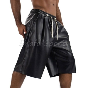 กางเกงขาสั้นหนังคุณภาพสูงสำหรับออกกำลังกายฤดูร้อนสำหรับผู้ชาย ระบายอากาศได้ดี น้ำหนักเบา ผลิตจากหนังแท้ 100% มีจำหน่ายแล้ว - Product Image 4