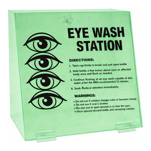 Station de lavage oculaire double bouteille Brady en ABS pour rinçage d'urgence industriel et de laboratoire - Product Image 1