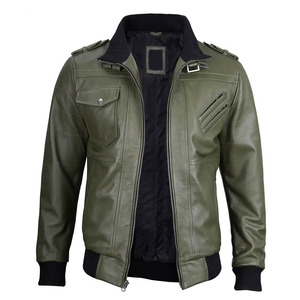 Chaqueta de Cuero Genuino con Capucha para Invierno, Estilo Casual, Costuras Reforzadas, Chaqueta de Motero de Piel de Oveja Premium en Oferta - Product Image 2