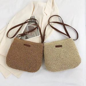 New Fashionable Hollow Out Straw Women's <b>Crossbody</b> <b>Bag</b> Vintage ZIP Closure Casual Versatile <b>Travel</b> <b>Bag</b> - Product Image 1