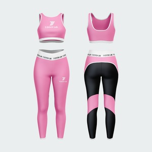 Conjunto de Yoga para Mujer, Ropa Deportiva, Tallas Grandes, 4 Piezas, Ligero, Transpirable, Cintura Media, Color Sólido, Venta al Por Mayor - Product Image 1