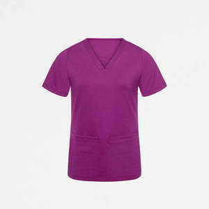 Unisex Medical <b>Scrub</b> <b>Set</b> Top With Pockets And Pants For Hospital - Product Image 2