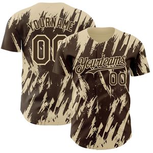 Maillot de baseball personnalisé avec nom et numéro, impression sérigraphique, manches courtes, 100% coton biologique, antibactérien - Product Image 1