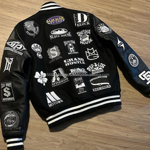 Wholesale Custom Embroidery Spandex <b>Varsity</b> <b>Jacket</b> Unisex Printed Latest Design Baseball <b>Jackets</b> - Product Image 4