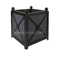 Nouvelle arrivée de luxe Design moderne décoration de jardin grande jardinières carrées de fleurs et de plantes avec finition Antique en inde