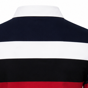 Chemises de rugby décontractées en polyester de qualité supérieure personnalisées |   Logo avant à séchage rapide |   Fournisseur en gros de maillots d'équipe de rugby OEM/ODM - Product Image 5