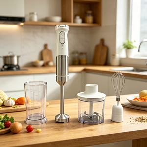 เครื่องปั่นมือไร้สาย 150W ปรับความเร็วได้ แบบมือถือ ชาร์จไฟแบบ Type-C พร้อมหัวตีไข่ - Product Image 1