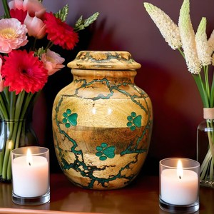 Hand Carved Paw Print Wooden Pet Urn <b>for</b> Dogs & Cats Eco-Friendly Cremation <b>Ashes</b> Casket - Product Image 6