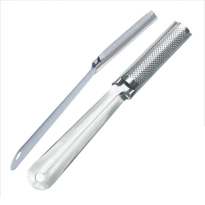 Râpe à pieds professionnelle en acier inoxydable à lame simple avec manche en plastique – Lime à pieds durable pour pédicure et élimination des callosités - Product Image 2