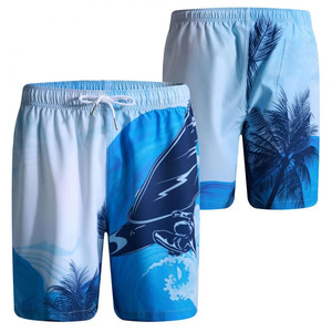 <b>Mens</b> Solid Cotton/Polyester Swim Shorts Quick Dry Eco-Friendly Breathable Beach Board Shorts Lightweight Summer Swim <b>Trunks</b> - Product Image 3