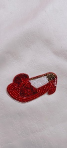 Ensemble de patchs de Noël perlés, broderie appliquée chapeau de Père Noël et moufles, à coudre sur vêtements, accessoires de décoration artisanale - Product Image 5