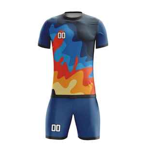Vêtements de sport en polyester de qualité supérieure à séchage rapide, ensemble de vêtements de football pour hommes, uniformes personnalisés, maillot de football - Product Image 3