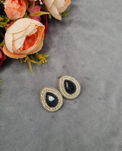 Trendy Tear Drop Gemstone <b>Stud</b> <b>Earrings</b> Elegant <b>Crystal</b> Frame Oversized <b>Stud</b> <b>Earrings</b> For Women Party Wear Wholesale Collections - Product Image 5