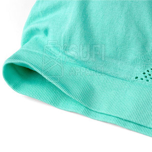 เสื้อชั้นในกีฬาผู้หญิงแบบเรียบ ไม่มีลวดลาย ซัพพอร์ตด้านหน้าสูง เป็นมิตรกับสิ่งแวดล้อม ระบายอากาศได้ดี แห้งเร็ว รับผลิตแบรนด์ตามสั่ง คุณภาพสูง ขายส่ง - Product Image 6