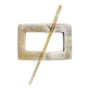 Fourche à cheveux en corne véritable, faite à la main, épingle décorative pour chignon, accessoire capillaire bohème vintage, article cadeau - Product Image 6