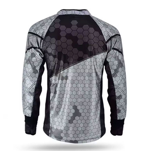 Maillot de paintball personnalisé imprimé par sublimation sans couture pour hommes, 100 % polyester, imperméable, respirant, poids du tissu 240 g, équipe personnalisée - Product Image 6