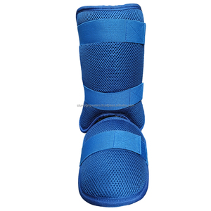 STURDY GRIP WEARS Custom Logo Royal Blue Adult Baseball Leg Guard Shin <b>Pads</b> Professional Protection 100% Nylon Comfortable - Product Image 1